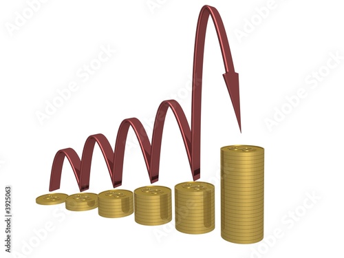 The diagram of growth. 3D i...