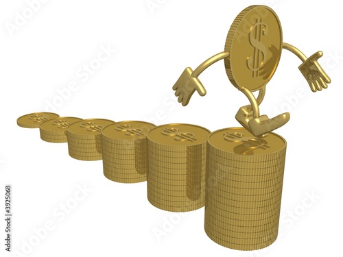 The diagram of growth. 3D i...