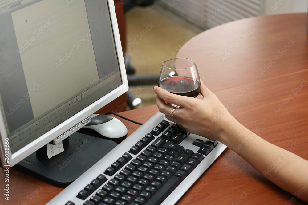 Wine on the keyboard Wine on the keyboard