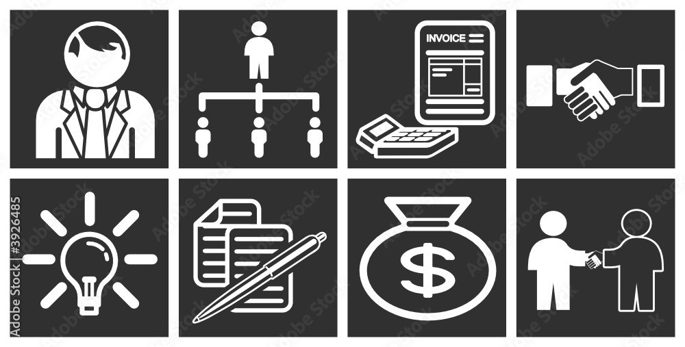business and organisation icons or design elements business and organisation icons or design elements