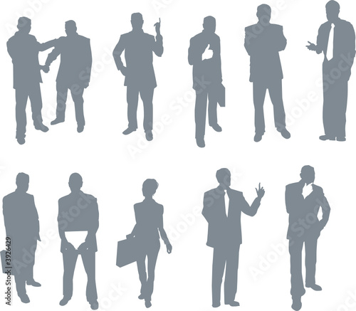Business men and women doin...