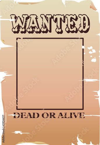 vector wanted poster