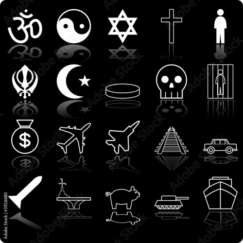  Demographic and Population icon series set Icon set