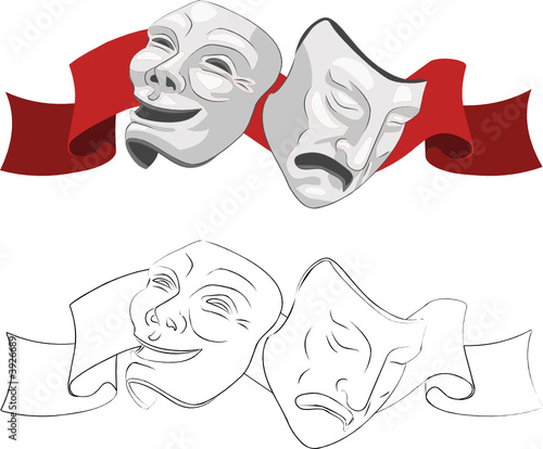  Theatre comedy and tragedy masks