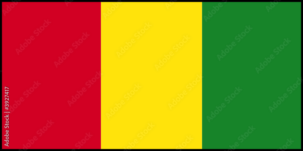Obraz premium Drapeau de la Guinée