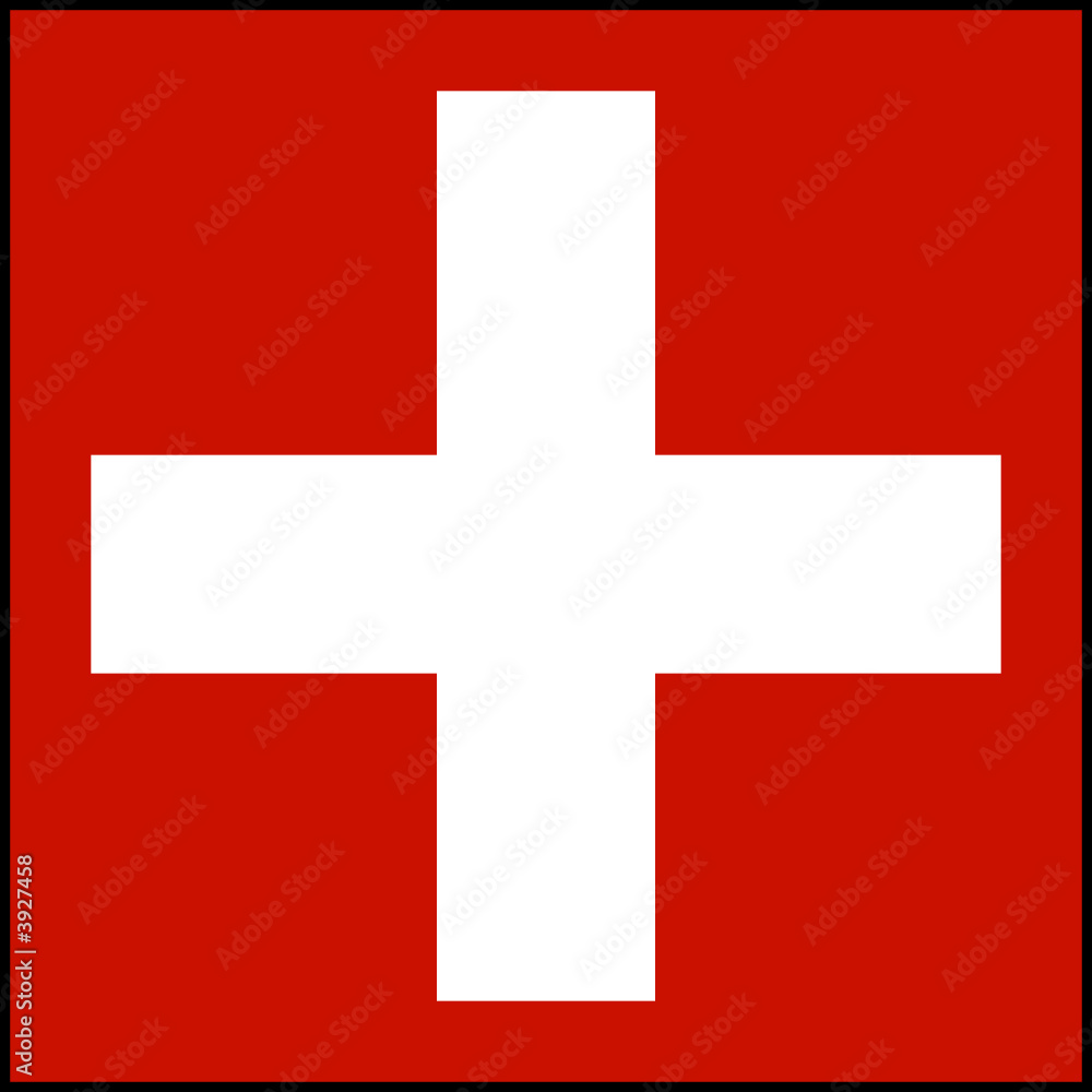 Fototapeta premium Drapeau de la Suisse
