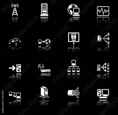 Fototapeta Naklejka Na Ścianę i Meble -   Network Computing Icons Series Set