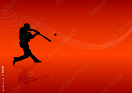Background baseball player