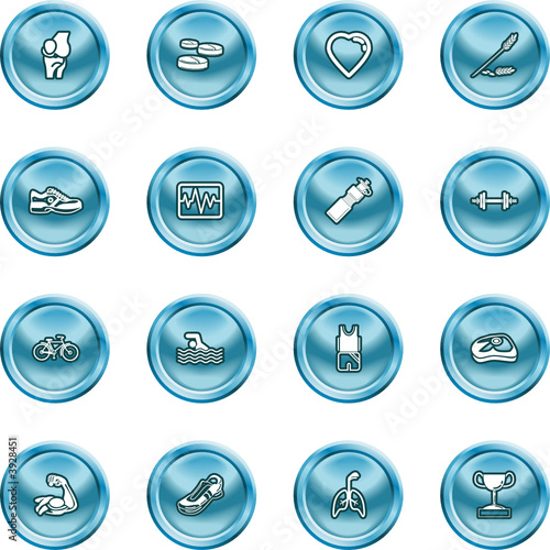 Health and Fitness Icon Set