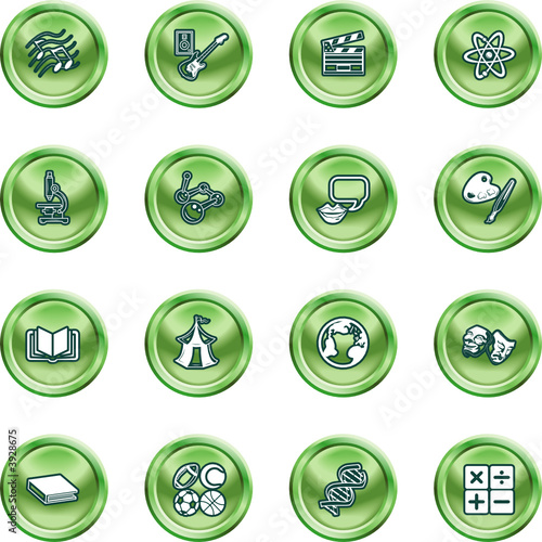 Academic study subject icons