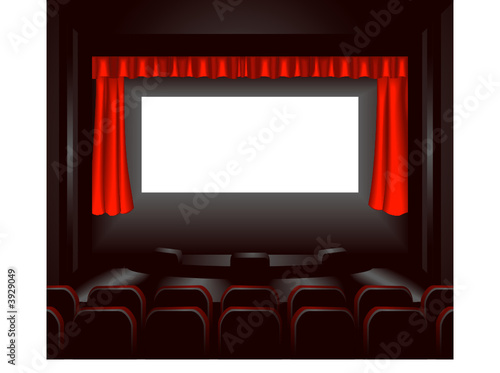 blank cinema screen 