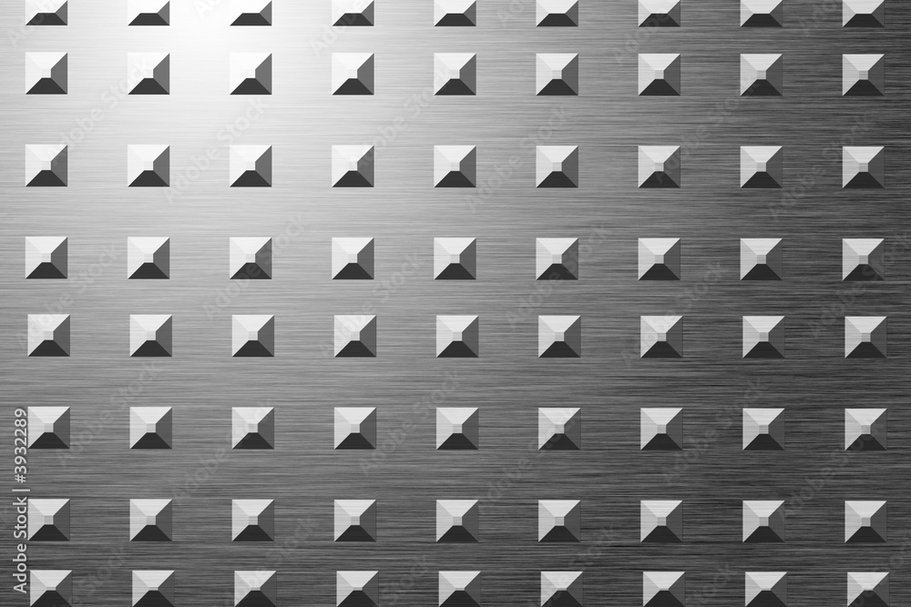 Metal plate with reflected light Metal plate with reflected light