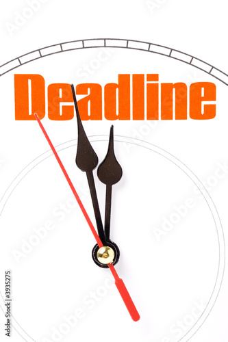 clock face, concept of deadline photo