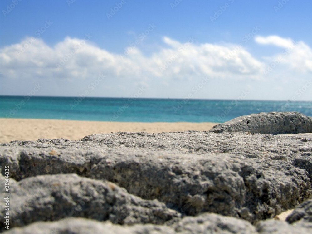 Pristine Beach on the Rocks