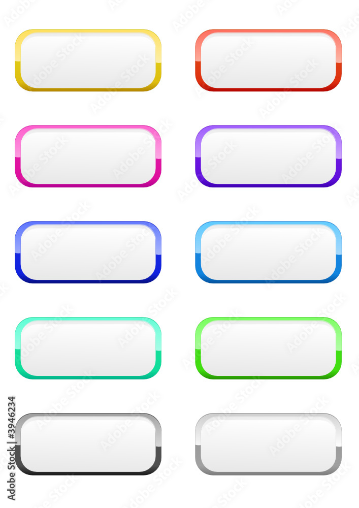 Collection d'étiquettes arrondies