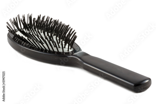 Black comb isolated on white