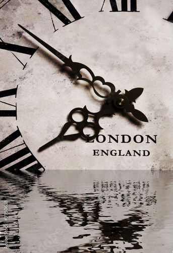 Antique Clock in Water