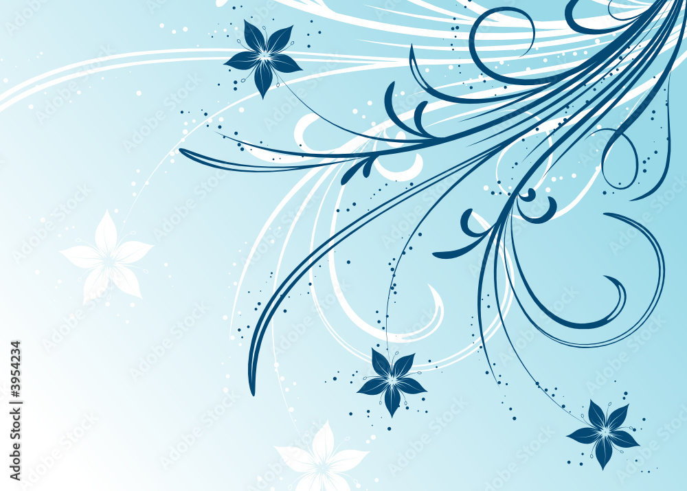Winter floral background, vector illustration Winter floral background, vector illustration