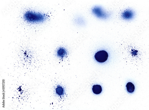 Spray can splatter design elements