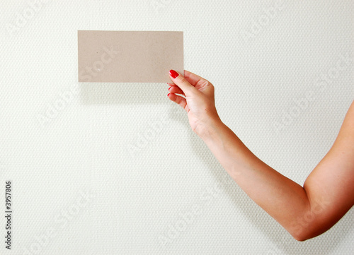 The card on your hand