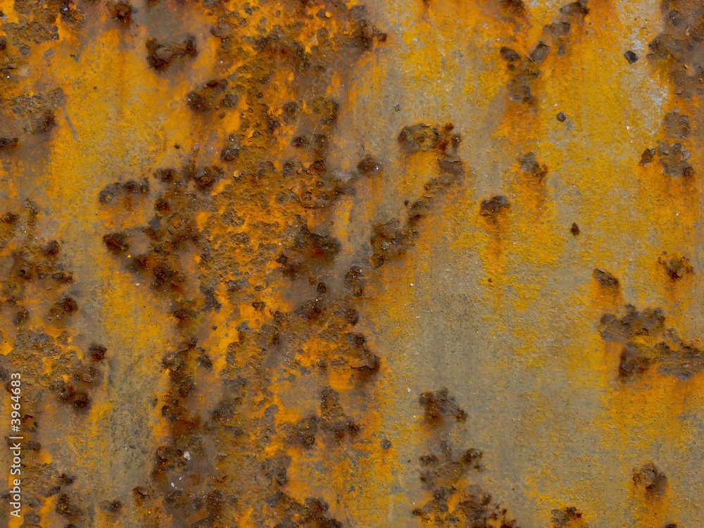 Rusting metal girder