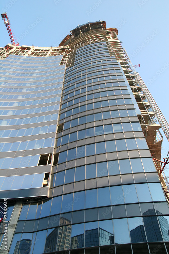 Obraz premium Glass Construction and Reflection