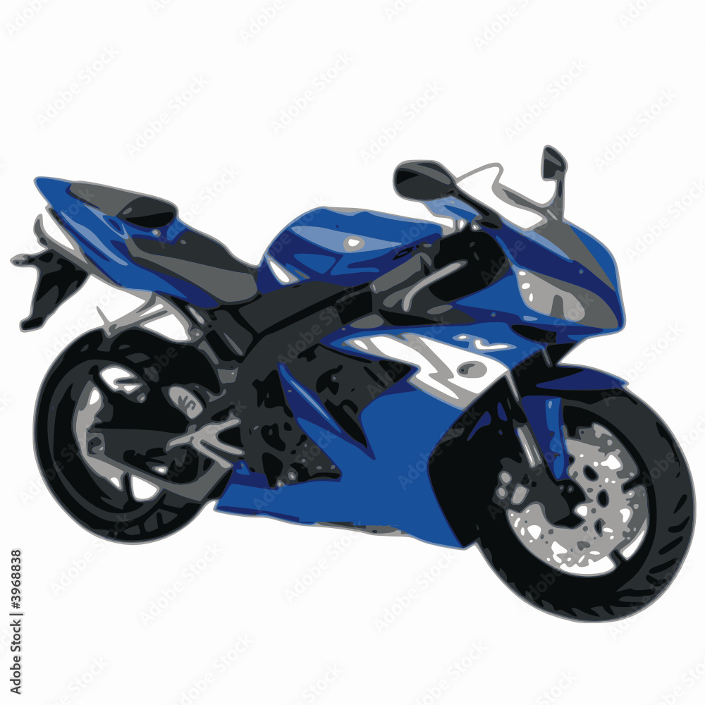 moto bleue