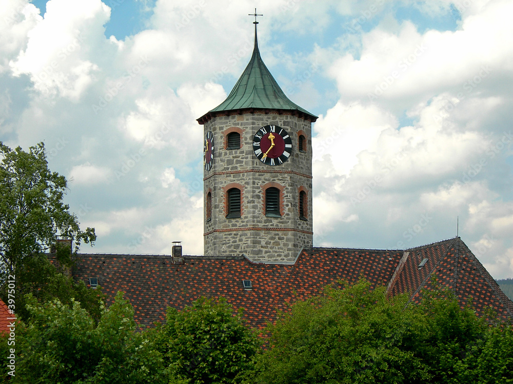 Church and clock