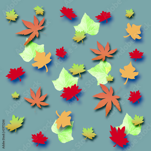 Foto autumn leaf scrapbook
