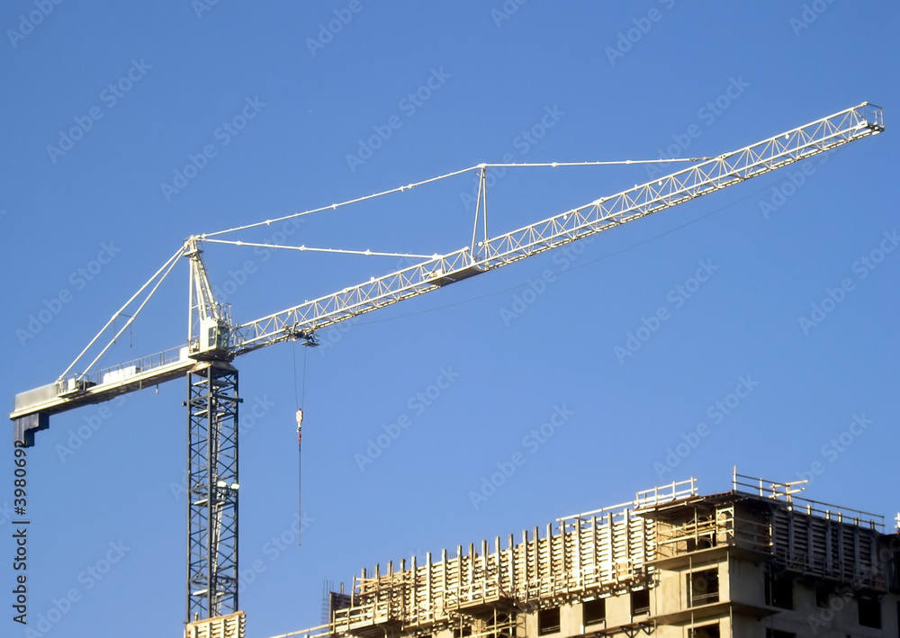 Crane close view.