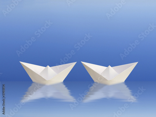 Boats sailing together