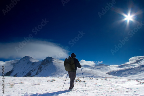 Climber going to the top of the mountain © Ljupco Smokovski