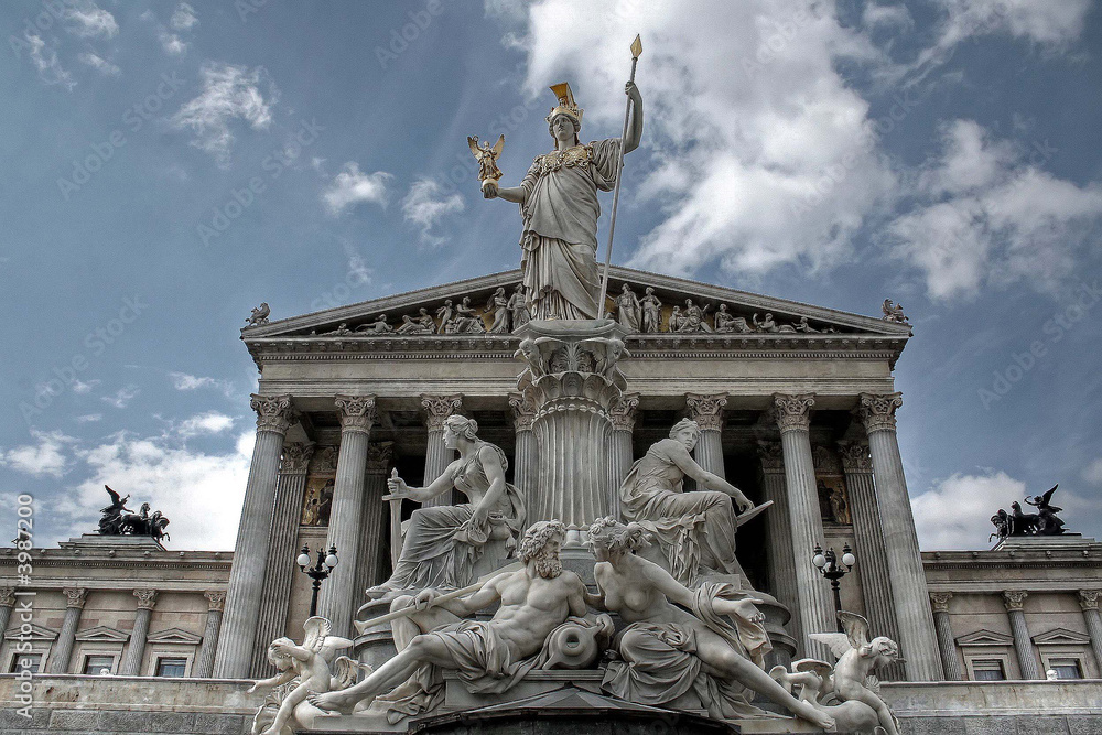 Obraz premium Parlament in Wien