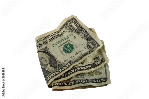 Folded bills