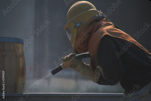 Sandblasting photo