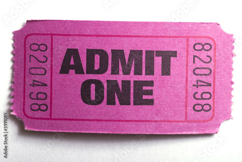 admit one ticket