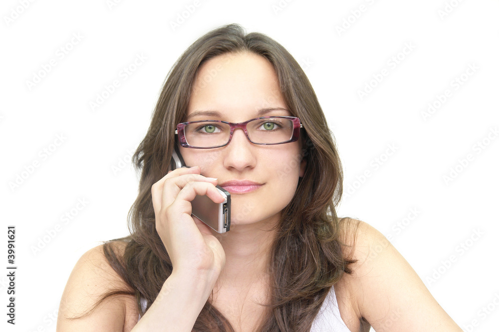 beautiful young girl with a cell telephone beautiful young girl with a cell telephone