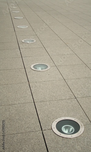 lamps in pavement