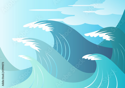 High Seas - Huge waves break