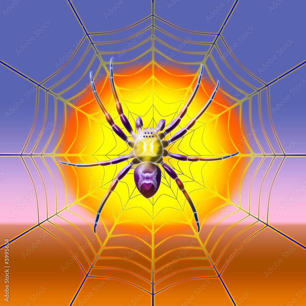 Obraz premium 04araña virtual