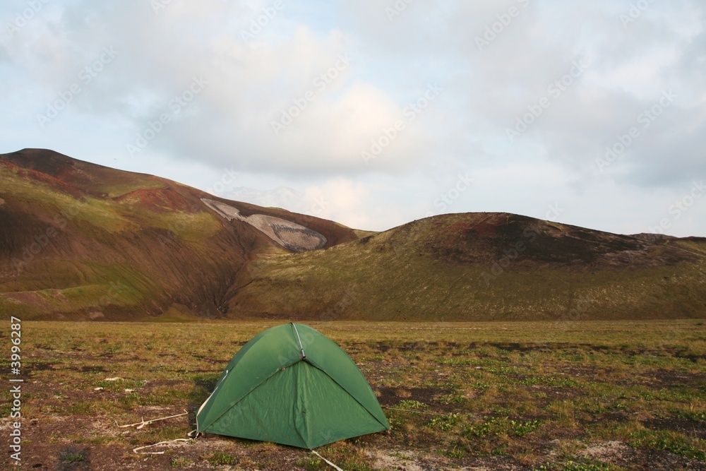 Tent in mountain Tent in mountain