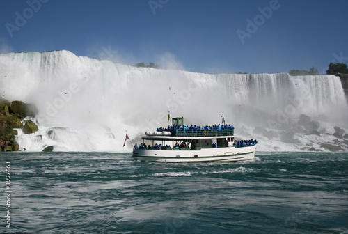 Tourists at Niagara Falls