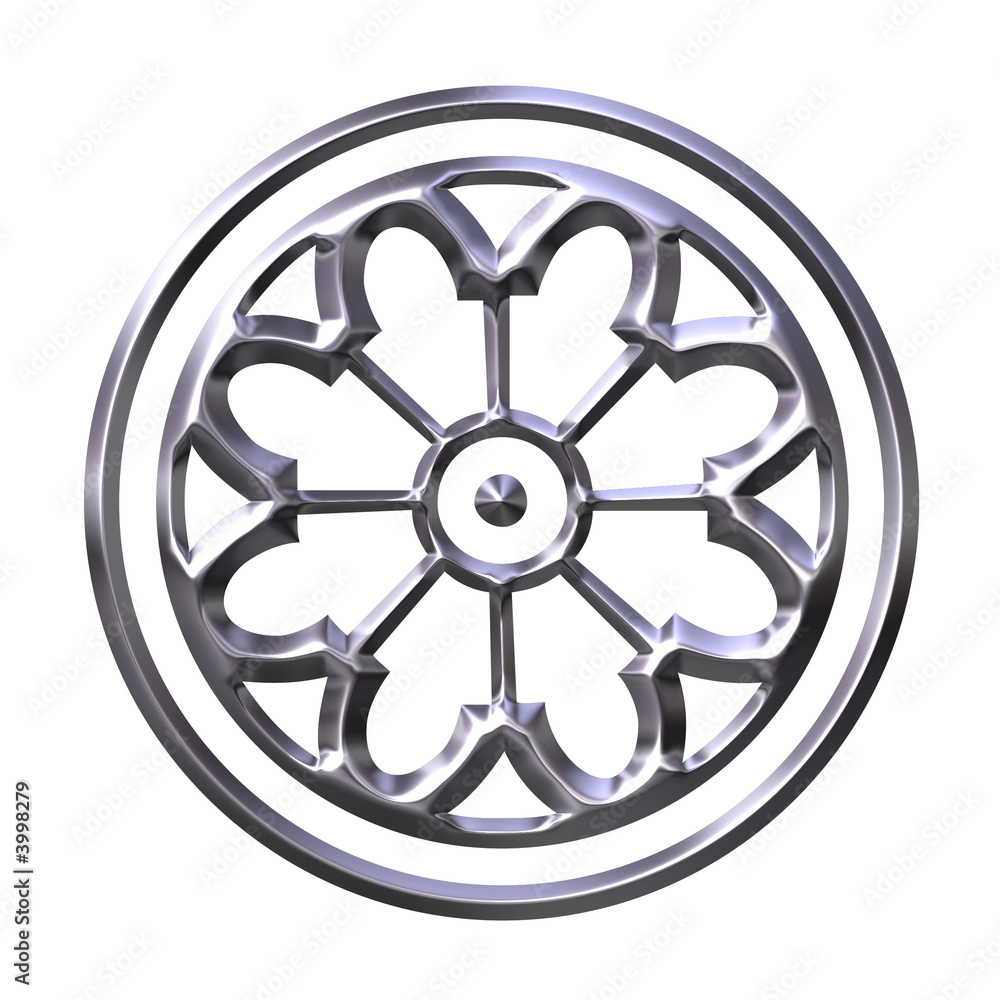 Obraz premium 3D Silver Ornament