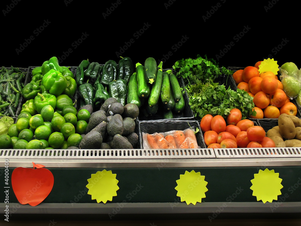 verduras en el supermercado verduras en el supermercado