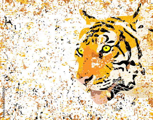 Grunge tiger