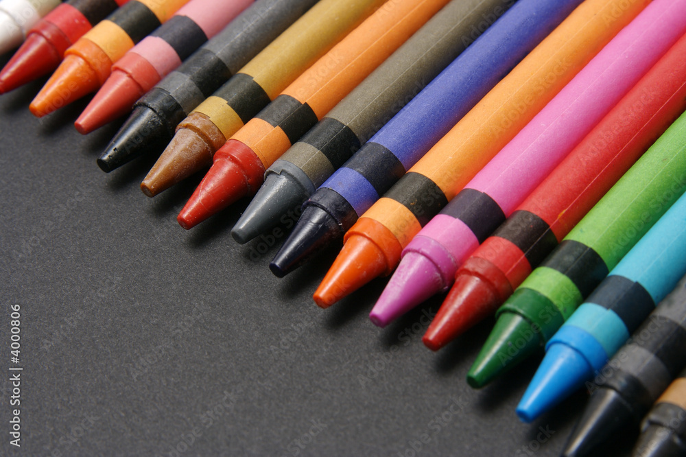 Brightly colored crayons. Brightly colored crayons.