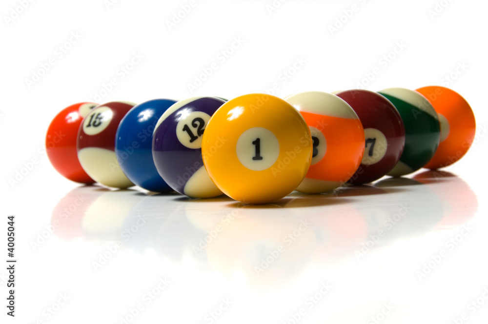 Photography Pool Ball on white