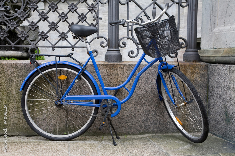 Blue Bicycle in Denmark