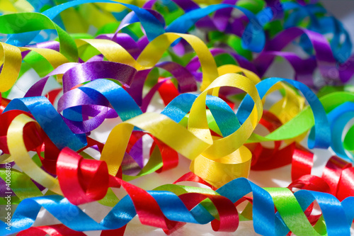 Canvas Print Bright Ribbons of Color