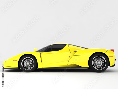 yellow sports car © Anatoliy Meshkov